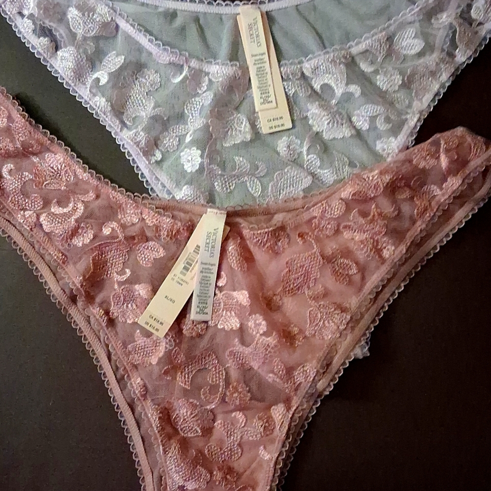 ❤️❤️❤️Victorias Secret Panty Sz XL Dream Angels Brazilian(2)Purple lace mesh